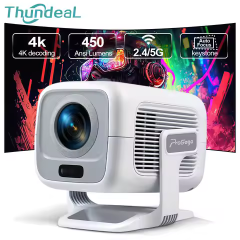 PG370 4K Mini Projector Native 1080P Android 11 Auto Focus Smart Home Theater 450ANSI Portable Beam 