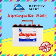 Bình Ắc Quy 12V-70AH Ắc Quy Dong Nai N70