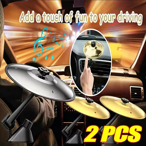 Universal Mini Drums Colliding With Cymbals Vent Decoration For Car Rugged Automotive Interior Acces