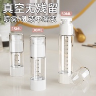 Cosmetic Sub-bottling 15ml30ml50ml Portable Travel Vacuum Press with Scale Lotion Bottle Spray Bottl