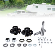 genemy-MY Trailer Idler Hub Kit with 5 On 4.5in Round 84 Spindle for 3500lbs
