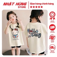 KITTY bow printed legging set for baby and mother to wear as a pair made of 4c cotton elastic, Nhat 