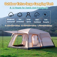 Extra Large Camping Tent 8-12 Person Family Tent Waterproof Foldable UV Protection & Windproof for B