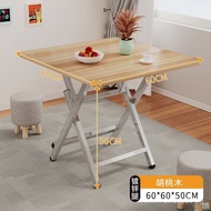 OIMGSmall Table Foldable Table Dining Table Household Apartment Simple Rental House Outdoor Portable Stall Dining Square Table