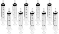 10 Pack 5ML/cc Plastic Syringes without Needle, Small Measuring Syringe Tools for Liquid, Feeding Pe