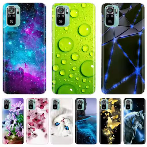 For Xiaomi Redmi Note 10 Case Note 10S Note10 Silicone Soft Tpu Phone Case On For Xiaomi Redmi Note 