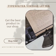 VINTAGE TYPEWRITER LETTER/LOVE LETTER/WISHES LETTER