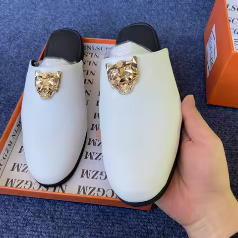 brand shoes original half slippers shoes for man mules luxury loafers designer shoes casual business