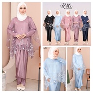 Kurung Satin Pario Ratu. 9109 Baju Kurung Moden! Batwing Kurung! Ratu Kurung Pario! Lace Kurung! Baju Nikah Bridesmaid