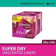 [Bundle of 2] Carefree Super Dry Unscented Panty Liners 50s