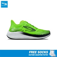 Sepatu Lari 910 Nineten Haze 1.5 Sepatu Runing -Hijau Neon/Hitam/Putih + Free Socks