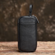 NUPUGOO Men Clutch Bag Genuine Leather Wallet Phone Mini Coin Purses Credit Card Holder Casual Busin