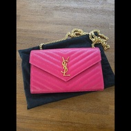 (閒置品)YSL WOC桃粉色22.5cm