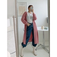 Long cardigan cardigan / P00000BL