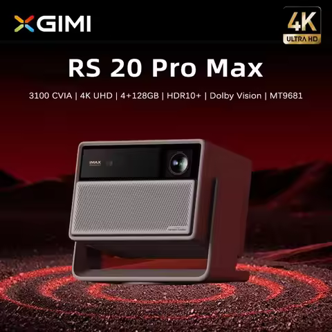 XGIMI RS 20 Pro Max 4K Ultra HD Smart Home Theater DLP Projector New Laser Zoom DTS HDR10 High Refre