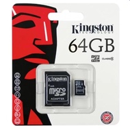 Kingston Memory Card Micro SD SDHC 64 GB Class 10 คิงส์ตันเมมโมรี่การ์ด 64 GB รุ่น 64 GB