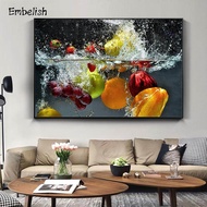 Embelish Pieces Fresh Fruit and Vegetables In Water Large Wall Posters For Home Kitchen Decor Livin