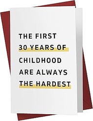 Funny 30th Birthday Card – Hilarious 30 Years Old Anniversary Card – Happy 30th Birthday Card – Hila