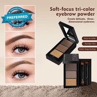 Eyebrow Powder Three-color Eyebrow Palette Beauty Contour Eyebrow Pencil Professional Eyebrow I7r8