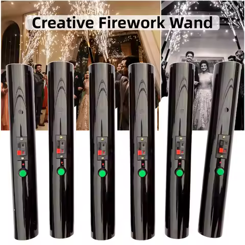 6pcs Hand Held Pyro Shooter Pyrotechnic Cold Spark Firing System Wedding Bride Surprise Creative Fir