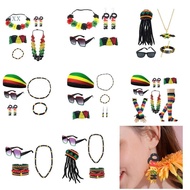 CH* Juneteenth Jamaica African Jewelry Set Rastafarian Women s Jewelry Queen Earring