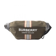 【二手】Burberry BURBERRY 腰包/斜背包 SONNY 80357661 卡其色尼龍皮革斜挎包 男士二手