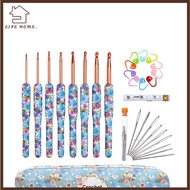 YELGIRL crochet hook set crochet set crochet needle set ergonomic crochet hook set crochet hooks