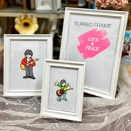 White Photo Frame 4x6 6x8 A5(14.8x21 cm) 8x10 8x12 A4 10x12 (DB489) With Clear Glass Wall Hanging St