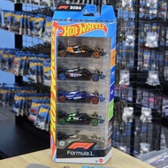 HOT WHEELS FORMULA 1 F1 5 PACK MCLAREN ALPINE VISA KICK SAUBER MONEYGRAM