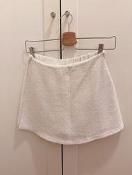 Zara 米白色 毛圈 裙褲 小香風 短裙 短褲