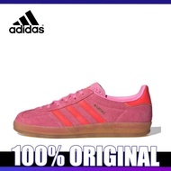 Adidas GAZELLE Pink Red Sneakers Low Cut Indoor Women