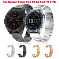 26mm Stainless Steel Strap For Garmin Fenix 7 7X 5 5X Plus 6 6X Pro 3 HR Epix Gen 2 Quickfit Watchba