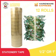 Croco Stationery Tape 1"x40Y / 1/2"x40Y (12 ROLLS)