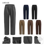 [PLUS SIZE] Waffle Cotton Laici Women Long Pant Seluar Perempuan[Fit Up To 120kg]