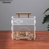 [Vaveren] Transparent Habitat Cage Animals Breeding Box Critter Reptile Feeding Box