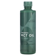 Sports Research Organic MCT Oil Keto C8 16 fl oz (473 ml)
