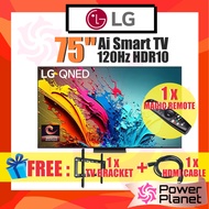 [FREE TV BRAKCET & HDMI CABLE] LG 75'' QNED81 75QNED81SRA 120Hz 4K UHD Smart TV / QNED86 AI TV 75QNE