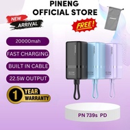 Super sales 3c(ccc)cerfidicate New model free mini fan  Pineng Powerbank PN-739SPD 22.5W 20000mAh Po