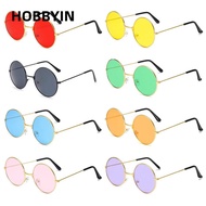 HOBBYIN Metal Sunglasses Fashion Party Disco Circle Glasses