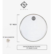 Dixon 13 PHT013C Clear Bottom Resonant Drum Skin Head Snare