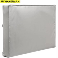 Grey Outdoor TV Screen Cover Weatherproof Universal Protector Dustproof Waterproof Case for 22-65'' LCD Television with