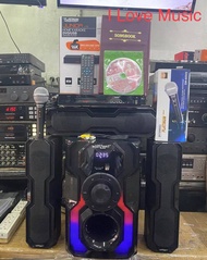 Konzert KX-400+ Bluetooth Multimedia 3.1CH Speaker System 4000watts PMPO with Platinum Karaoke player 17,000+ songs/ Tested before ship out