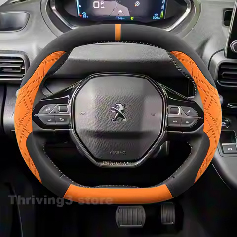 Suede Warm Car Steering Wheel Cover For New Peugeot 3008 5008 e-Partner 2008 408 508 308 2025 2026 W