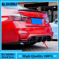 3 PCS Style ABS Carbon Fiber Look Material Rear Diffuser Trims For BMW 3 Series F30 Facelift AN M3 B