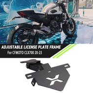 For CFMOTO CLX CL-X 700 CLX700 700-CLX 20-23 Motorcycle License Plate Holder Rear Fender Tidy Elimin