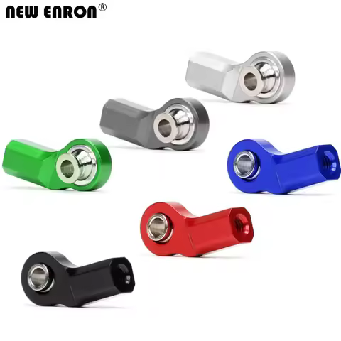 CNC M3/M4 Bent Pivot Rod End Width Balls Aluminium 6061 for 1/10 RC Crawler Car Axial TRAXXAS Tamiya