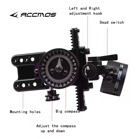 Single Needle 1Pin Spot Hogg Compound Bow Sight Adapter Scope Lenses 4x/6x/8x for Outdoor Hunting Sh