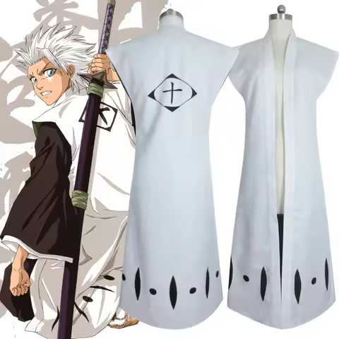 IN STOCK Toshiro Hitsugaya Cosplay Costume Anime Toushirou Hitsugaya 10th Division Shinigami Sleevel