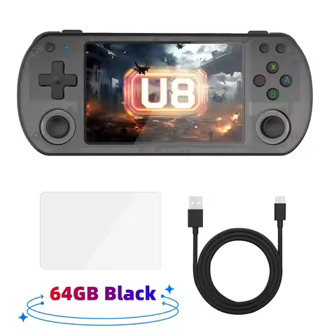 U8 Retro Handheld Game Consoles Linux System 4.0 Inch IPS Screen Portable Video Games Console 64GB 1