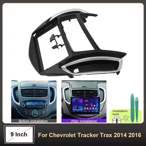 9 Inch Car Radio Fascia Dash Frame Trim Mount Panel Kit For Chevrolet Tracker Trax 2014-2016 Stereo 